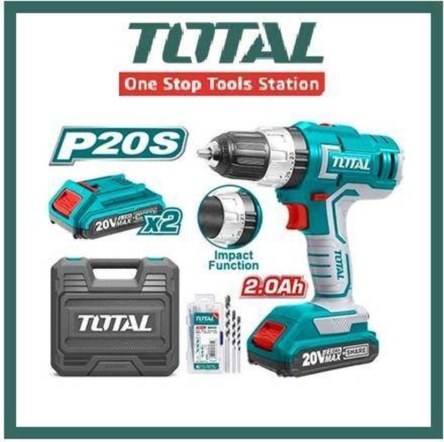 TOTAL 20V LITHIUM-ION CORDLESS DRILL - TIDLI20031