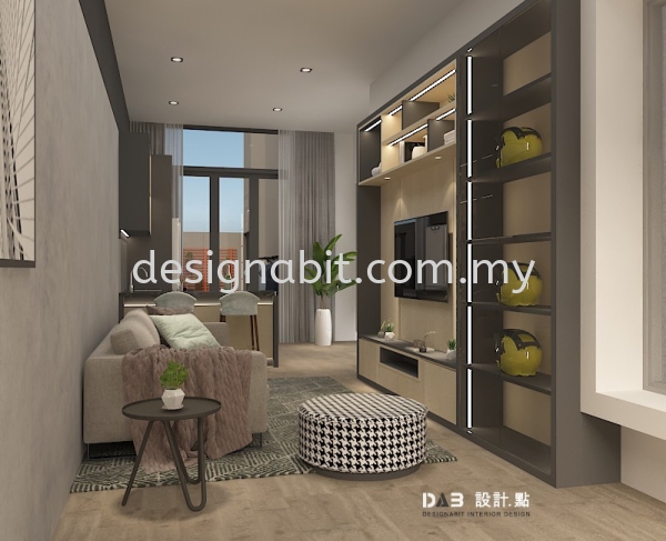 SILIBIN, IPOH DISPLAY CABINET/FIRDGE COVER/TV CABINET/STORAGE CABINET/SOFA/COFFEE TABLE/GLASS DOOR/ALUMINIUM DOOR/MIRROR/CURTAIN/FULL HEIGHT/LED LIGHTING LEISURE AREA DESIGN SEMI D Perak, Malaysia, Ipoh Design, Service | DESIGNABIT INTERIOR DESIGN AND CONSTRUCTION