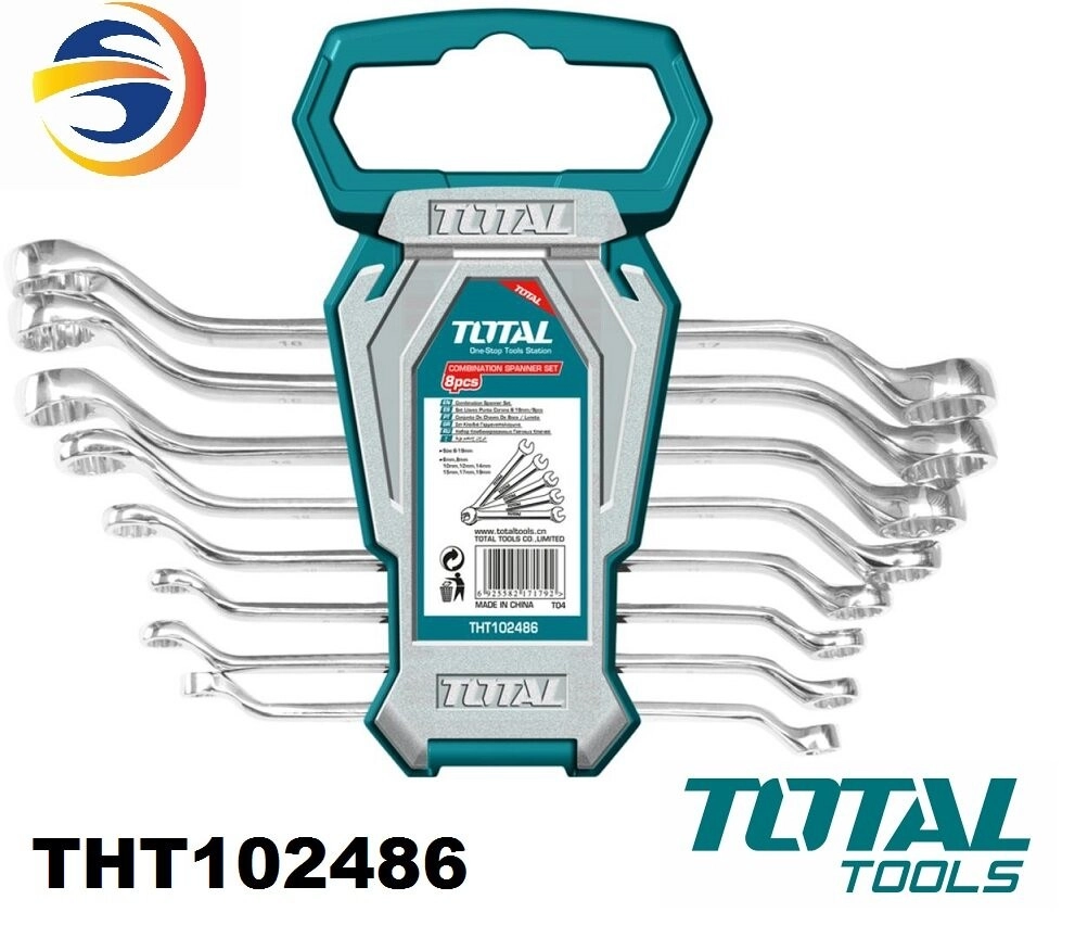 TOTAL 8PCS OFFSET RING SPANNER SET - THT102486