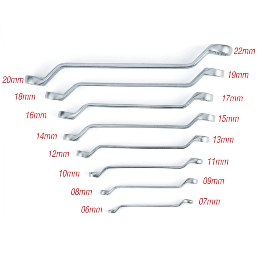 TOTAL 8PCS OFFSET RING SPANNER SET - THT102486