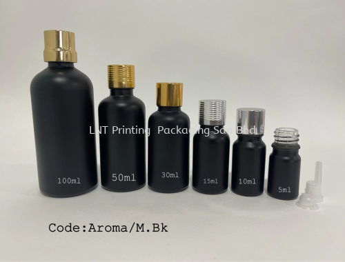 Aroma Matt Black Bottle With Cap