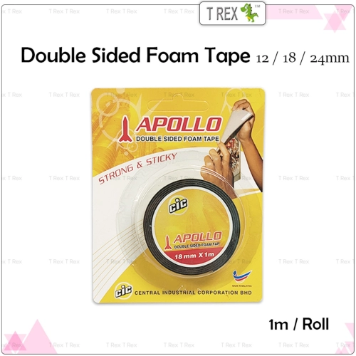 Apollo Double Sided Foam Tape 1m
