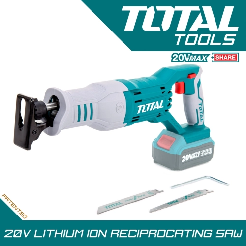 TOTAL 20V LITHIUM-ION CORDLESS RECIPROCATING SAW - TRSLI1151