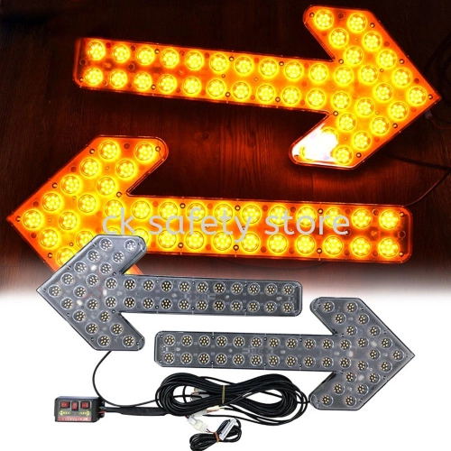 24V LED ARROW SIGN TRAFFIC ROAD LED (1 SET - 2 PCS, LEFT & RIGHT)