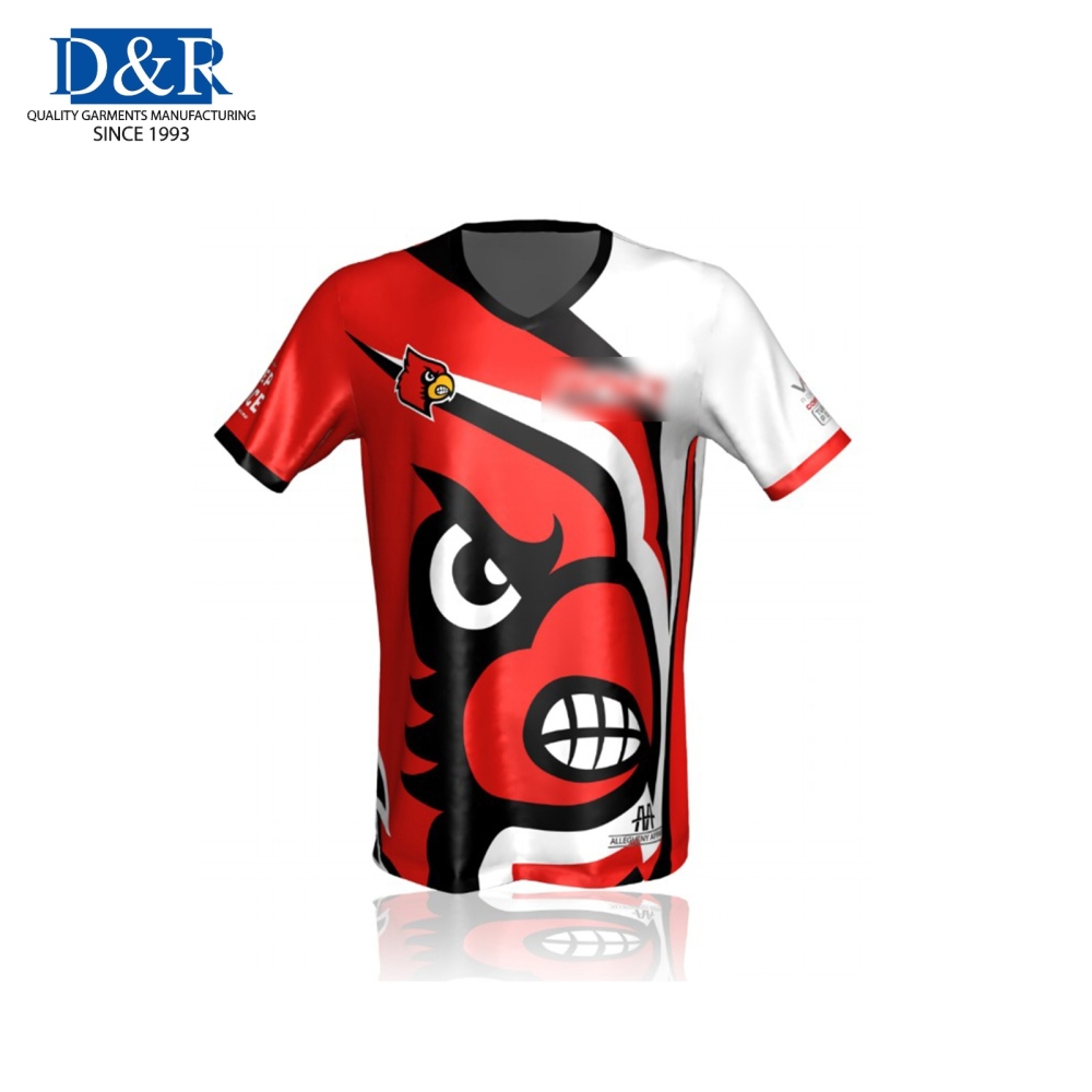 Sublimation Custom Jersey T-shirt Esports Gaming Team Sports Footbal Club Motosports Malaysia Factory