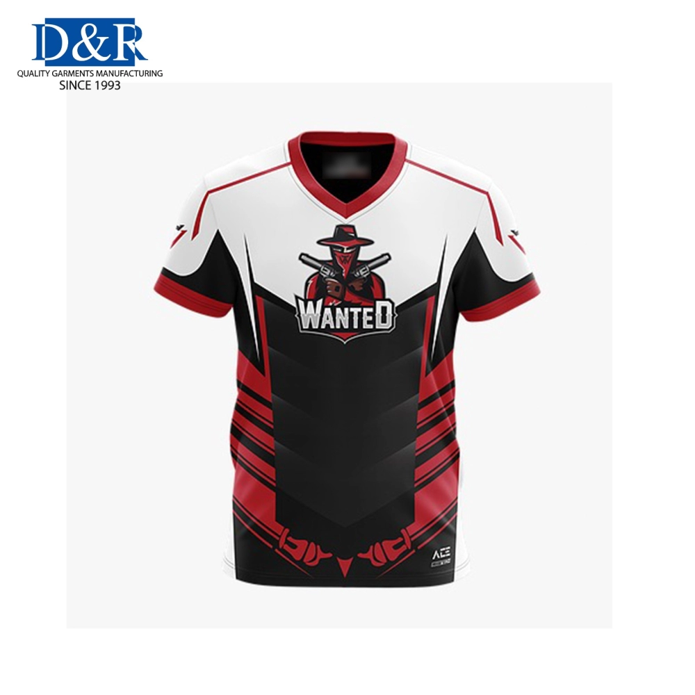 Sublimation Custom Jersey T-shirt E-Sports Gaming Team