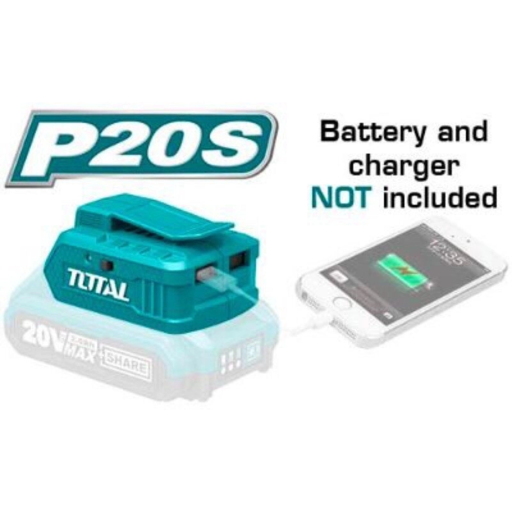 TOTAL 20V LITHIUM-ION USB-A CHARGER - TUCLI2001