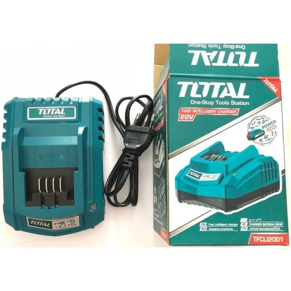 TOTAL 20V 2A FAST INTELLIGENT CHARGER - TFCLI2001