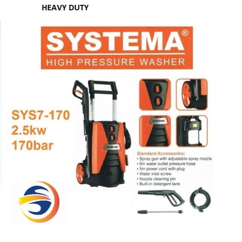 SYSTEMA 170BAR HIGH PRESSURE WASHER - SYS7.170