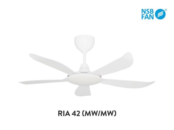 NSB DC FAN RIA 42" WH Ceiling Fan Fan Johor Bahru (JB), Johor, Malaysia. Supplier, Suppliers, Supplies, Supply | HT Lighting Sdn Bhd