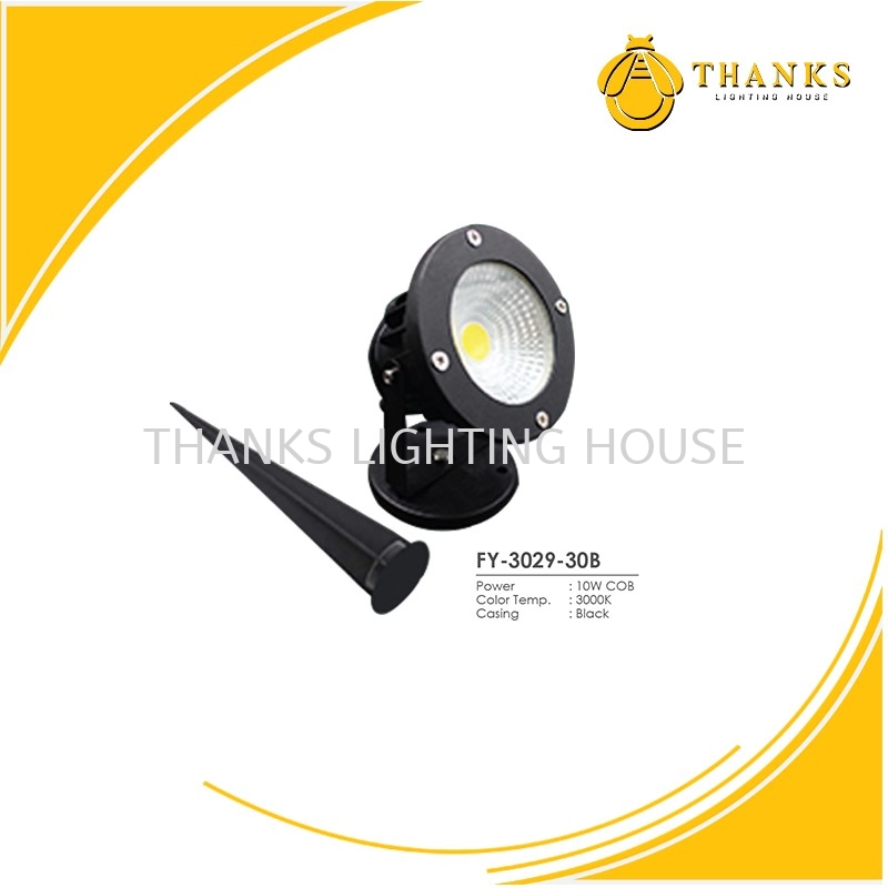 OUTDOOR SPIKE LIGHT 10W 3000K B03-9203-YF