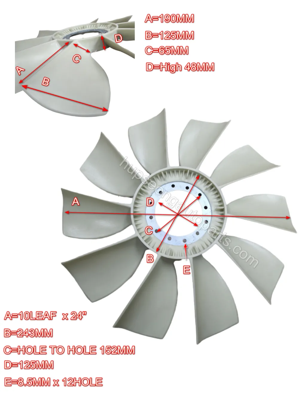 612600060215 CAMC FAN BLADE (FB-CAMC-10)