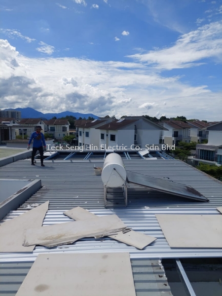 Enclave Residence, Ipoh DISMANTLE / RELOCATE SOLAR HOT WATER SYSTEM Perak, Malaysia, Ipoh Supplier, Suppliers, Supply, Supplies | Teck Seng Hin Electric Co. Sdn Bhd