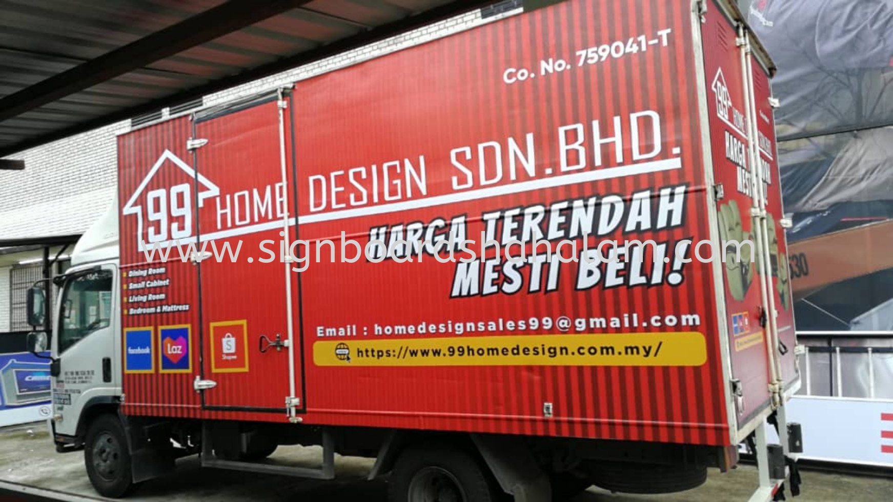 Ninety Nine Home Design Klang - Trucks Lorry Sticker 