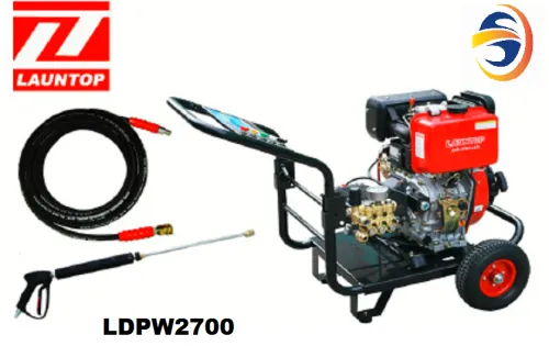 LAUNTOP LDPW2700 DIESEL HIGH PRESSURE CLEANER C/W STD.ACCESSORIES (2700PSI, ELECTRIC START)