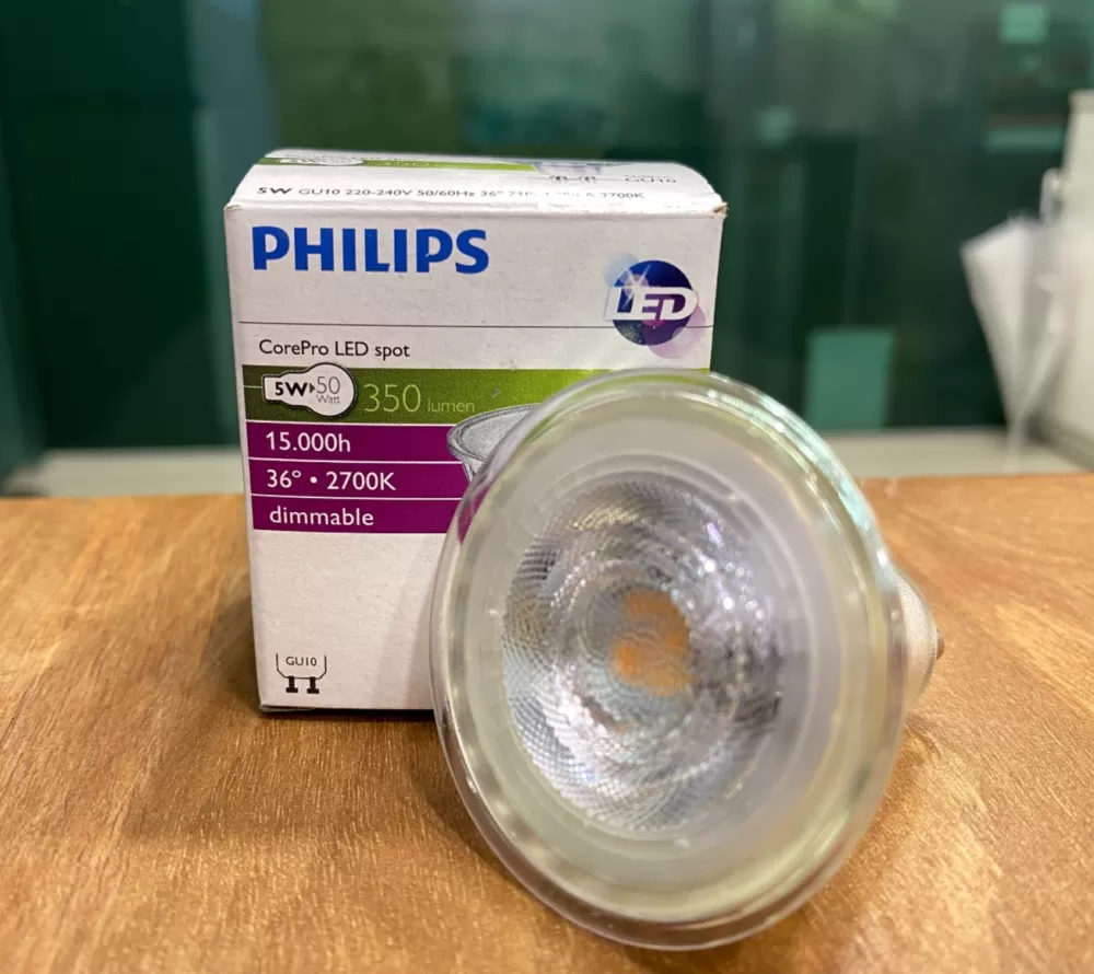PHILIPS COREPRO 5W-50W 220-240V 350LM GU10 36D 2700K WARM WHITE DIMMABLE LIGHTING PHILIPS BULB Lumpur (KL), Selangor, Malaysia Supplier, Supply, Supplies, Distributor | JLL Electrical Sdn Bhd