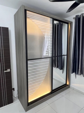 wardrobe penang almari baju supplier pembekal display wardrobe penang storage