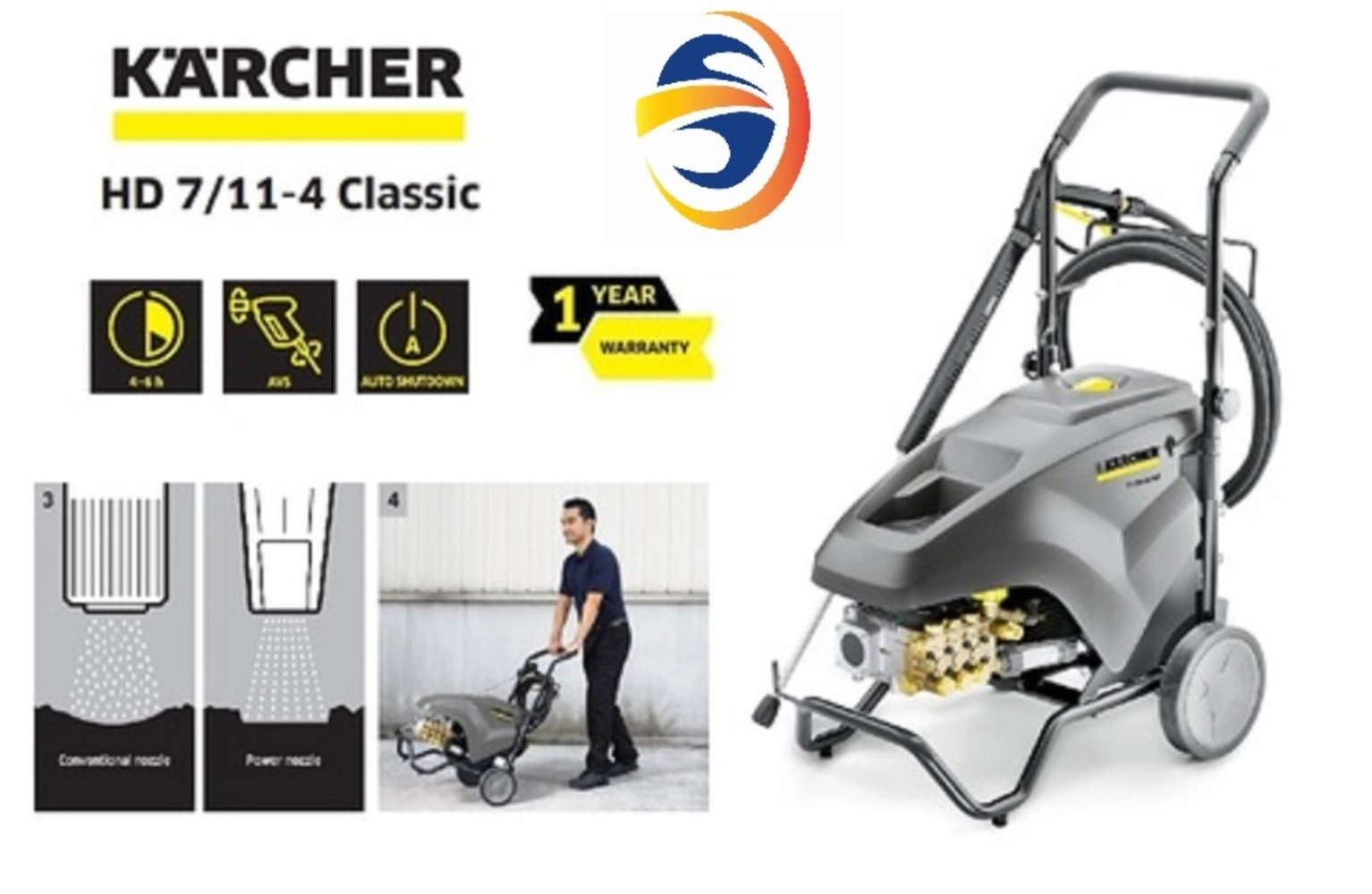 KARCHER H7/11-4 HIGH PRESSURE CLEANER