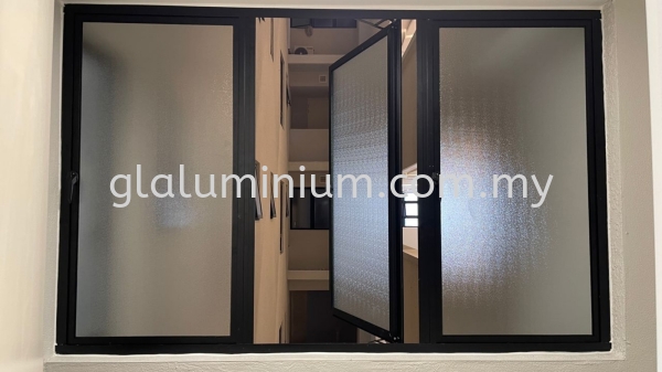 Casement window 3 panels @Nidoz Residence  Casement window 3 panels Aluminium Casement Windows  Selangor, Malaysia, Kuala Lumpur (KL), Cheras Supplier, Installation, Supply, Supplies | GL GLASS & ALUMINIUM TRADING