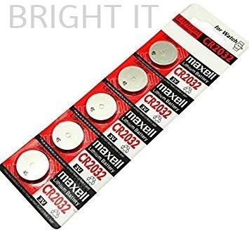 Maxell CR2032 3V Lithium Coin Cell Battery 5 Pcs