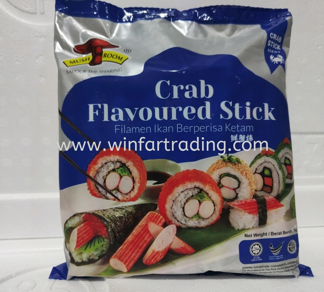 QL MUSHROOMS CRAB FLAVOURED STICK 16CM 1KG BC9557240134107