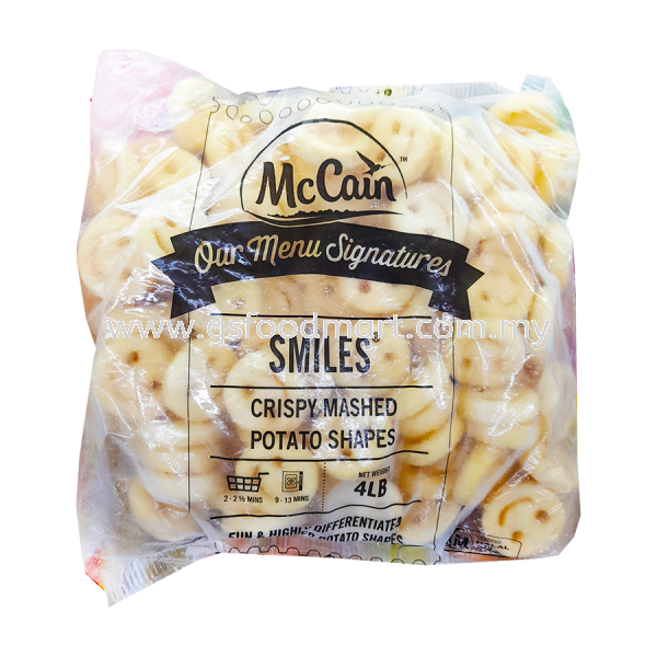 McCAIN Smiles (1.8kg) French Fries & Hashbrown Western Food ʽ Selangor, Malaysia, Kuala Lumpur (KL), Seri Kembangan Supplier, Wholesaler, Supply, Supplies | GS FOOD MART PLT