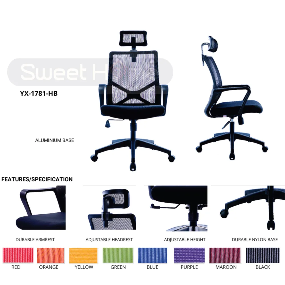 Ergonomic chair Mesh Office Chair Penang Business Grade Swivel Ergonomic Adjustable 