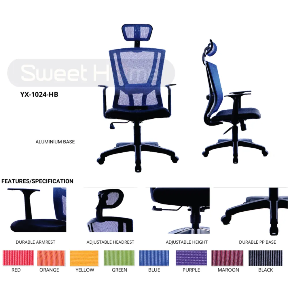 Ergonomic chair Mesh Office Chair Penang Business Grade Swivel Ergonomic Adjustable 