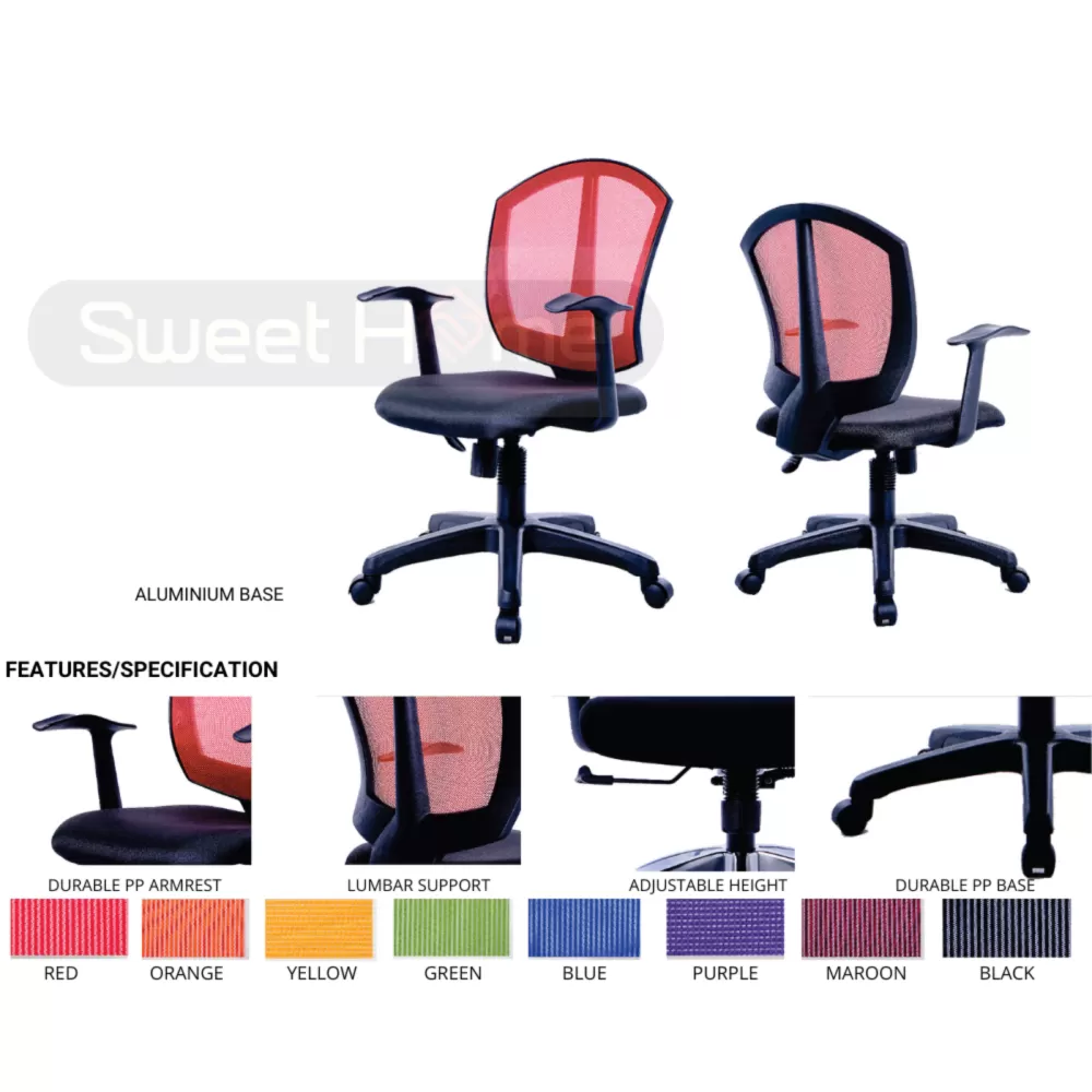 Ergonomic chair Mesh Office Chair Penang Business Grade Swivel Ergonomic Adjustable 