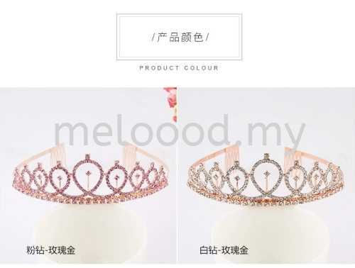 Birthday Party Tiara Rhinestone Headband Hair Loop Crown