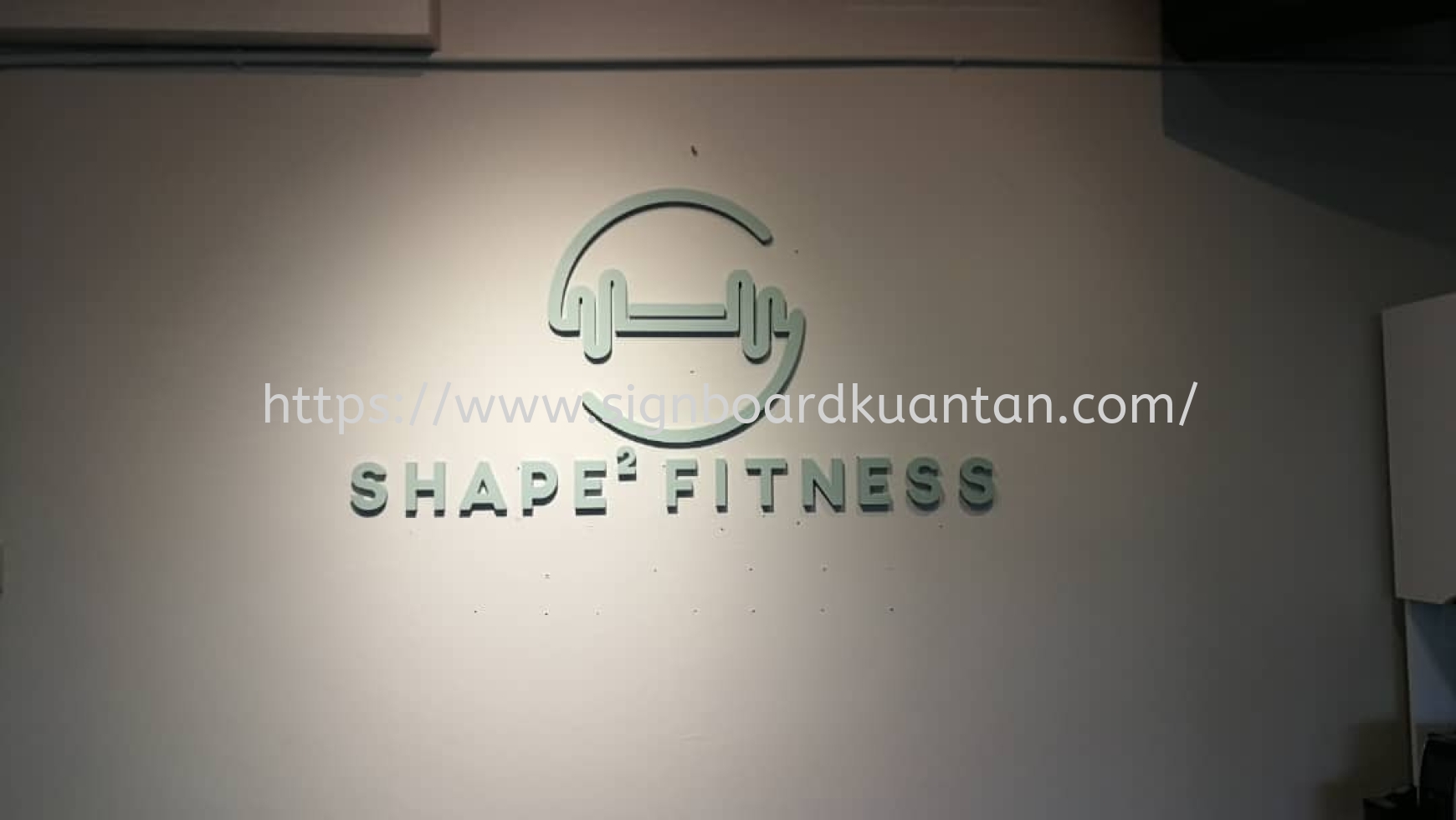 SHAPE FITNESS INDOOR PVC FOAM BOARD 3D LETTERING AT KUANTAN