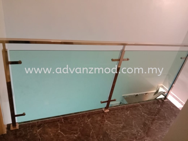 Staircase With Stainless Steel Glass Railing  Stainless Steel Glass Railing Selangor, Malaysia, Kuala Lumpur (KL), Puchong Supplier, Supply, Supplies, Retailer | Advanz Mod Trading