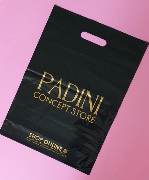 LDPE Padini Bag Gold Printing 
