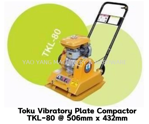 Toku Vibratory Plate Compactor TKL-80