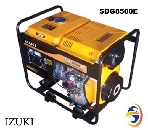 IZUKI SDG8500E 6KW (AVR TYPE) DIESEL GENERATOR C/W L192FE DIESEL ENGINE (ELECTRIC START, BATTERY INCLUDED)