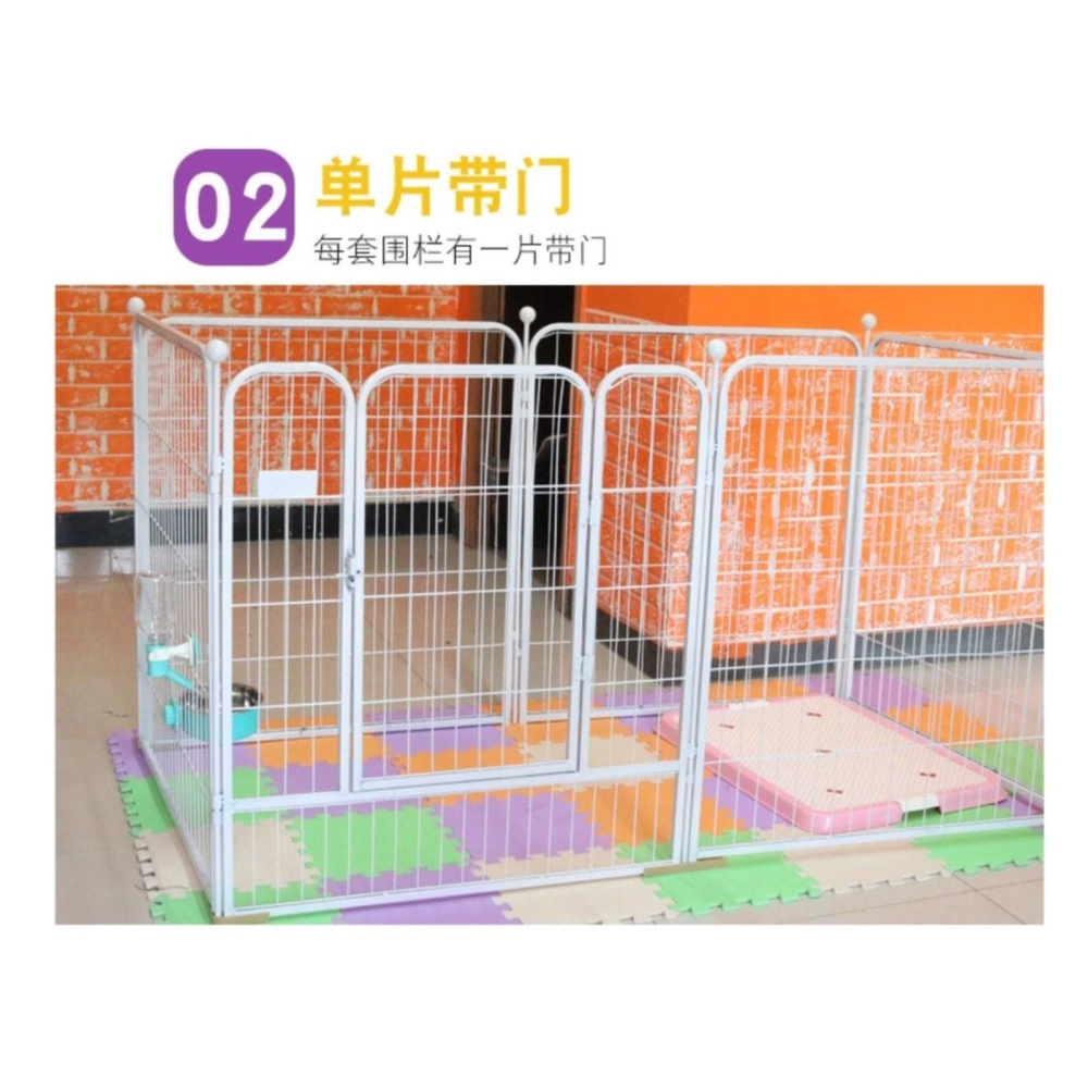 6 Panel Metal Steel Dog Fence Cage Playpen Dog Cage/Pagar anjing