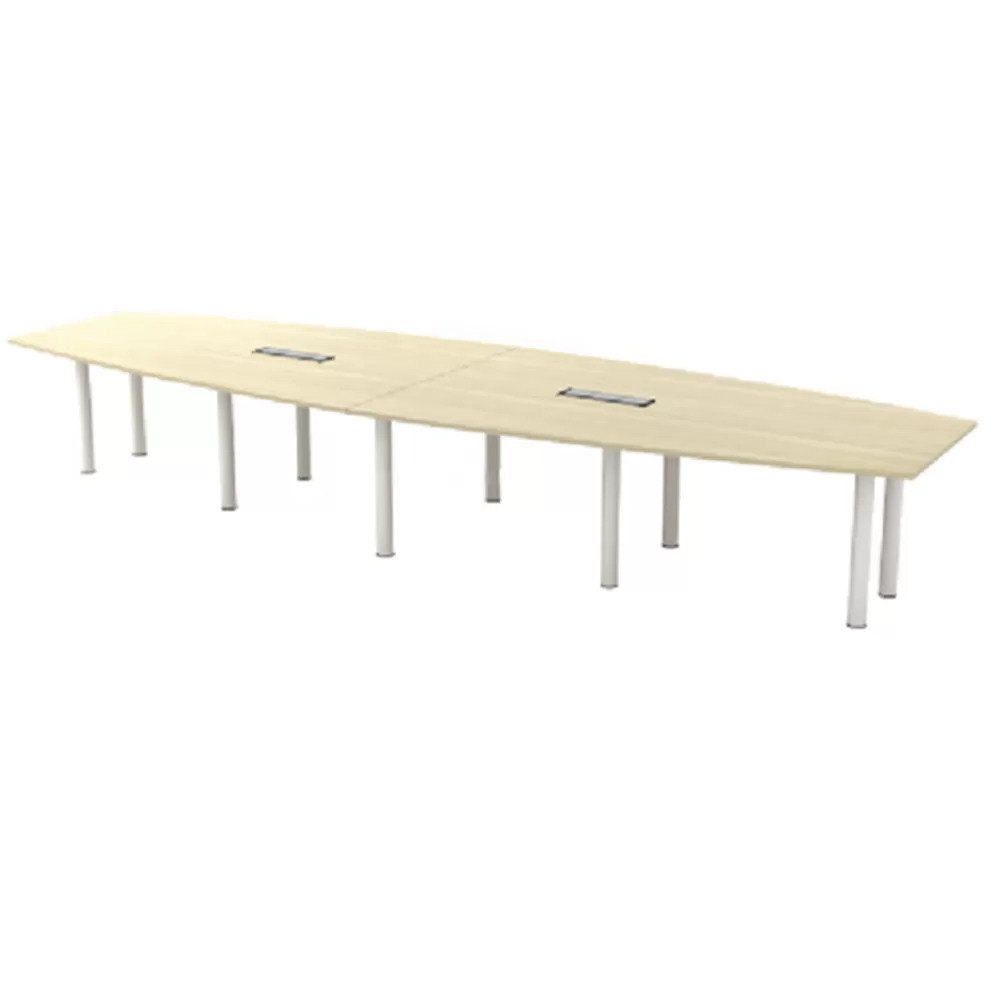 Boat Shape Conference Table Meeting Table Penang | Office Table Penang