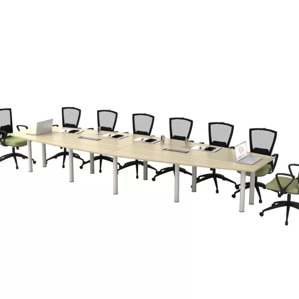 Boat Shape Conference Table Meeting Table Penang | Office Table Penang