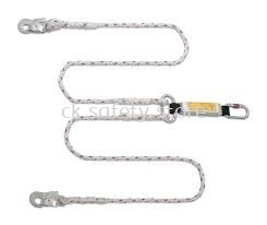 PROGUARD EV270-SH ECONOMIC TWIN POLYAMIDE LANYARD WITH ENERGY ABSORBER