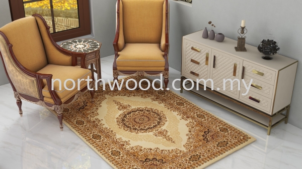 PERULIAN-4568E-CREAM-CREAM-1 Perulian Amazon Motifs Carpet Rug Kedah, Malaysia, Penang, Perlis, Alor Setar, Sungai Petani Supplier, Installation, Supply, Supplies | NORTHWOOD (M) SDN. BHD.