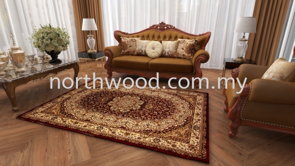 TURKI-IRAN 3731A-RED CREAM-1 Turki Amazon Motifs  Carpet Rug Kedah, Malaysia, Penang, Perlis, Alor Setar, Sungai Petani Supplier, Installation, Supply, Supplies | NORTHWOOD (M) SDN. BHD.