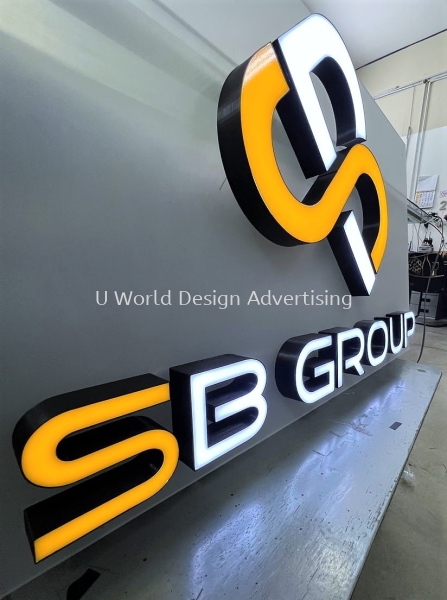 SB GROUP 3D BOX UP PRINTING LED FRONTLIT LETTERING & LOGO WITH ACRYLIC SIGNAGE AT KLANG, SELANGOR, MALAYSIA 3D BOX UP PRINTING LED LIGHTING Malaysia, Selangor, Klang, Kuala Lumpur (KL) Manufacturer, Supplier, Supply, Supplies | U World Design Advertising