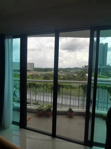 0.6mm Stainless Steel Mosquito Wire Mesh Sliding Door @ Puteri Harbour