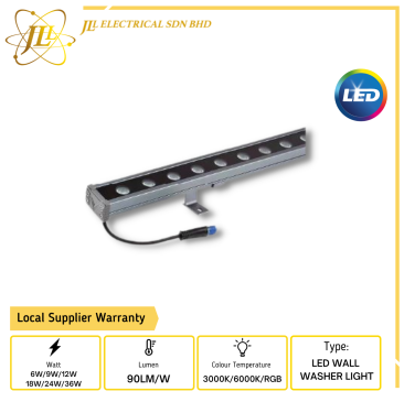 PENGUIN LWW DC24V 90LM/W IP65 LED WALL WASHER LIGHT [6W/9W/12W 18W/24W/36W] [3000K/6000K/RGB] [15D/30D/45D]