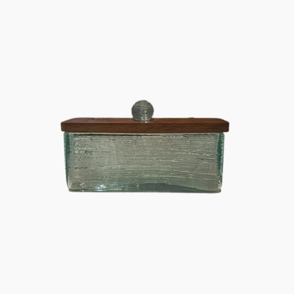 Box Glass w. Wooden Cover Tea & Cotton Bud Box Hotel & Resort Supply Kuala Lumpur (KL), Malaysia, Selangor Supplier, Suppliers, Supply, Supplies | Cemara Ayu Sdn Bhd