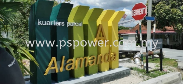 Outdoor Signage - Housing Area Name Signage OUTDOOR SIGNAGE SIGNAGE Selangor, Malaysia, Kuala Lumpur (KL), Puchong Manufacturer, Maker, Supplier, Supply | PS Power Signs Sdn Bhd