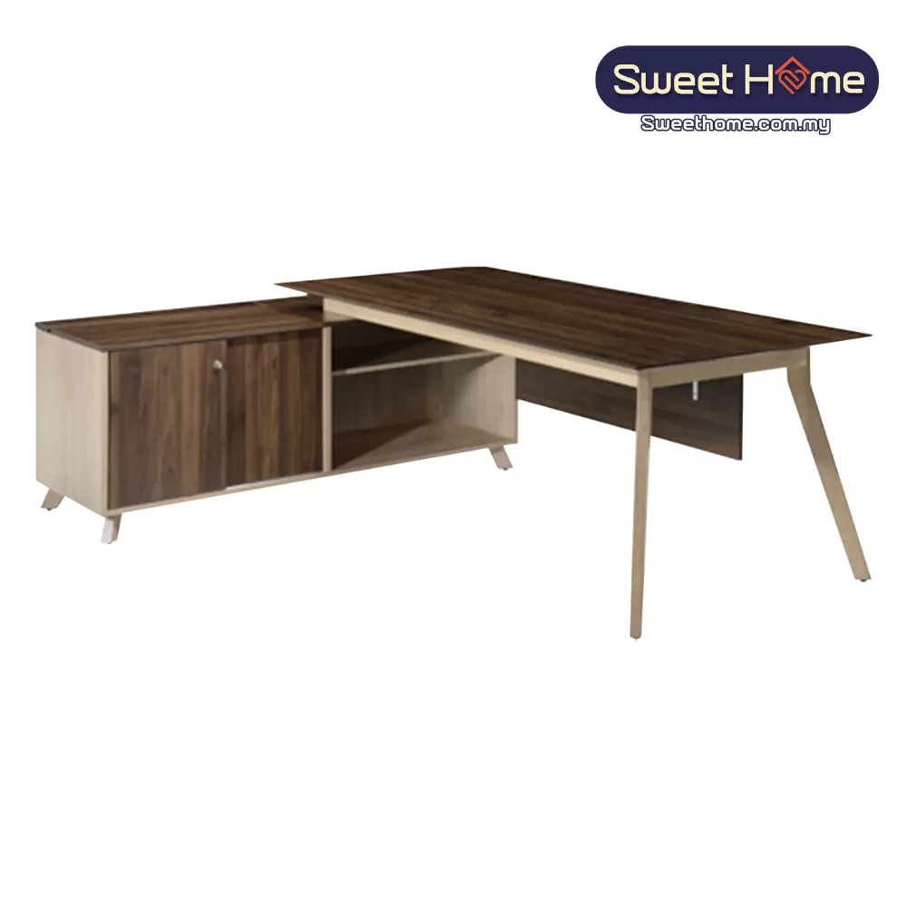 Oester 7FT Executive Table with Side Cabinet | Office Table Penang