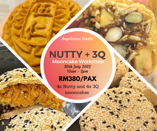 Nutty and 3Q Mooncakes Workshop Baking Workshop Baking & Culinary Kuala Lumpur (KL), Malaysia, Selangor, Danau Desa Class, Lesson, Workshop | Angelicioxs Studio