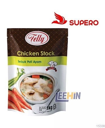 Telly Chicken Stock (Serbuk Pati Ayam) 1kg Telly鸡精粉  [15337 15338]