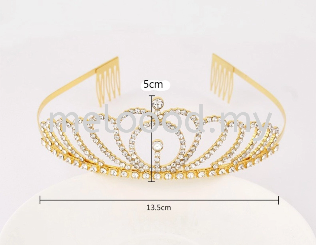 Birthday Party Tiara Rhinestone Headband Hair Loop Crown